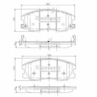 Гальмівні колодки NIPPARTS J3600913 (фото 1)