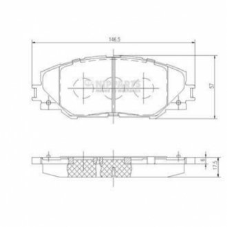 Гальмівні колодки NIPPARTS N3602138 (фото 1)