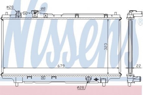 Радиатор охолоджування NISSENS 62383A (фото 1)