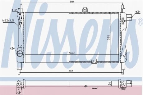 Радіатор NISSENS 632381 (фото 1)