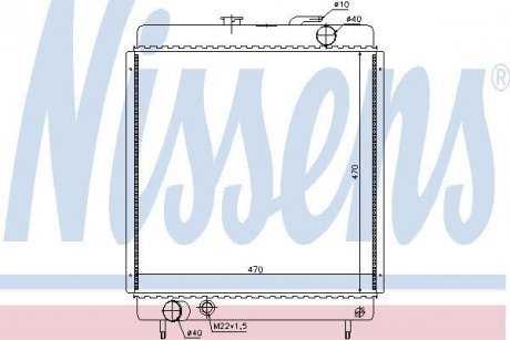 Радіатор, охолодження двигуна NISSENS 63562 (фото 1)