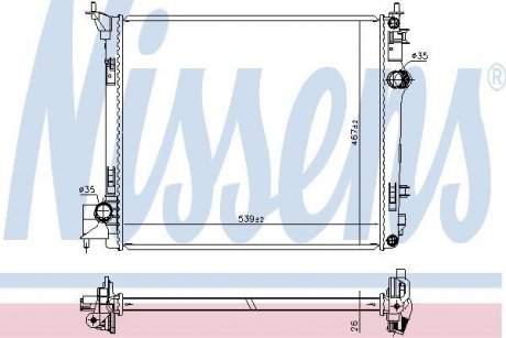 Радиатор NISSENS 637664 (фото 1)