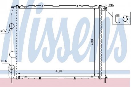 Радіатор NISSENS 63886 (фото 1)