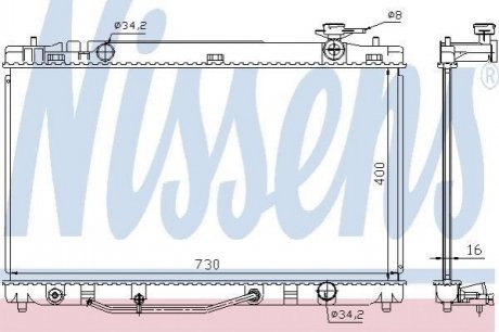 Радиатор охлождения TOYOTA Camry VI (V40) 2.4 i NISSENS 646808 (фото 1)