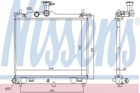 Радіатор охолоджування NISSENS 67610 (фото 1)