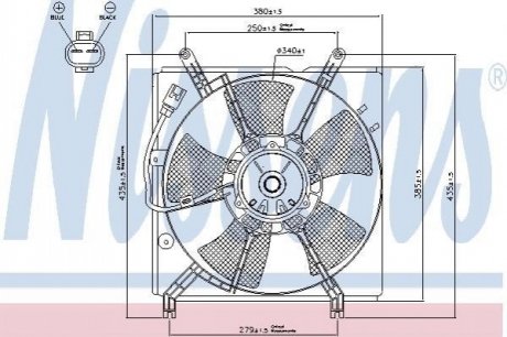 Вентилятор радіатора NISSENS 85241 (фото 1)