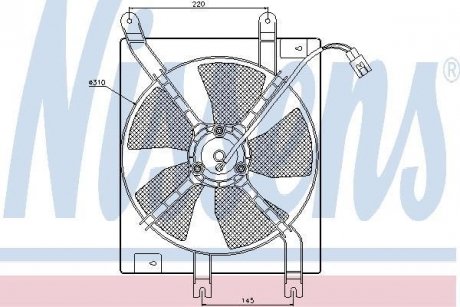 Вентилятор охолодження двигуна NISSENS 85356 (фото 1)