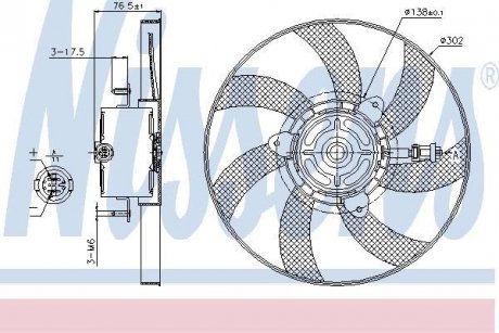 Elektrowentylator POLO 94-. NISSENS 85716 (фото 1)