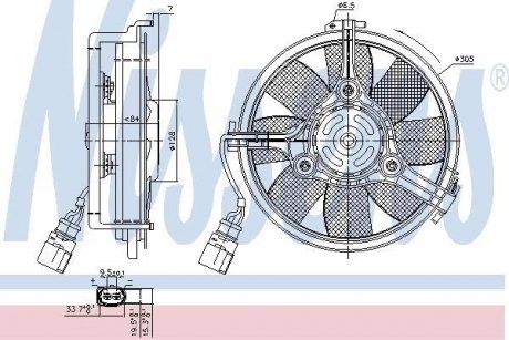 Elektrowentylator PASSAT 96-. NISSENS 85742 (фото 1)