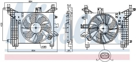 Вентилятор NISSENS 85891 (фото 1)