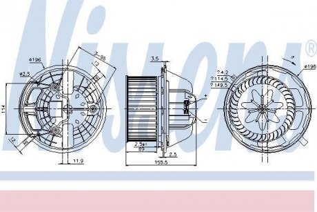 DMUCHAWA RHD NISSENS 87118 (фото 1)