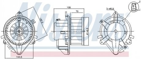 FIAT IDEA (04-), LANCIA Y (03-) NISSENS 87804 (фото 1)