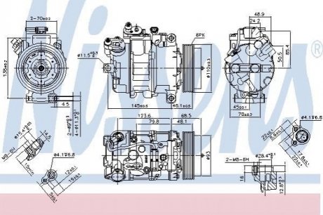 Компрессор кондиціонера NISSENS 890070 (фото 1)