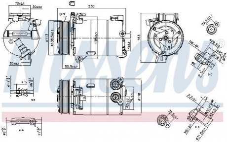 Компрессор кондиціонера NISSENS 890213 (фото 1)