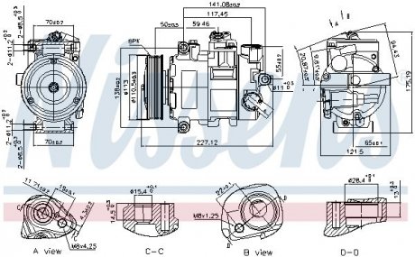 KOMPRESOR KLIMY AUDI Q5 15- NISSENS 890757 (фото 1)