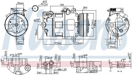 Компресор кондиціонера BMW NISSENS 89422 (фото 1)