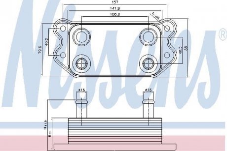 Oil radiator NISSENS 90676 (фото 1)