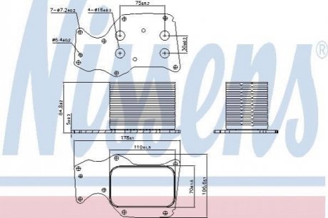 Радіатор масляний NISSENS 90906 (фото 1)