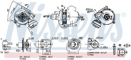 TURBOSPRКЇARKA BMW 3 E46 2,0TD 01- X3 E83 04- NISSENS 93140 (фото 1)