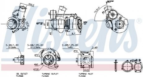 TURBOSPRКЇARKA VOLVO S60 2.5T 00- NISSENS 93147 (фото 1)