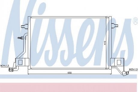 Радiатор кондицiонера NISSENS 940002 (фото 1)
