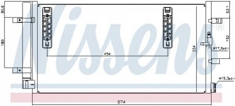 Радіатор кондиціонера AUDI A4 (вир-во) NISSENS 940042 (фото 1)