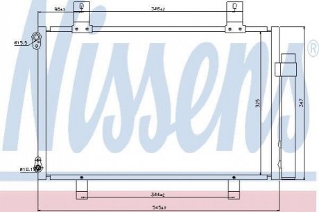 Радiатор кондицiонера NISSENS 940057 (фото 1)