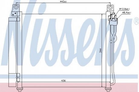 Радіатор кондиціонера NISSENS 940172 (фото 1)