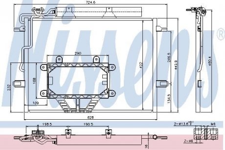 Радиатор кондиціонера (з осушувачем) NISSENS 940325 (фото 1)