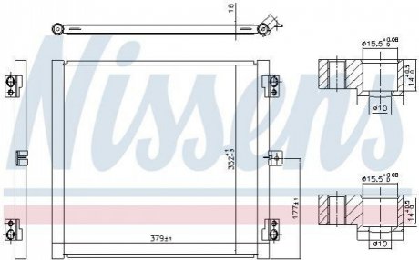 Радiатор кондицiонера NISSENS 941079 (фото 1)