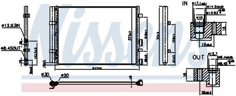 CHЈODNICA KLIMY HYUNDAI i20 14- NISSENS 941129 (фото 1)