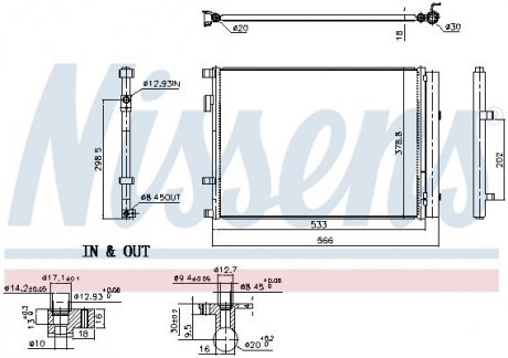 CHЈODNICA KLIMY KIA RIO IV 16- NISSENS 941162 (фото 1)