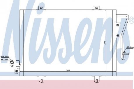 Радиатор кондиціонера NISSENS 94279 (фото 1)