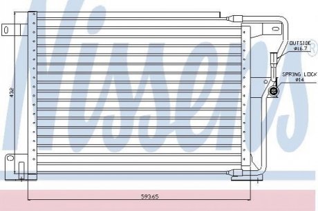 Радиатор кондиціонера NISSENS 94346 (фото 1)