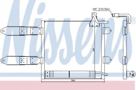 Радиатор кондиціонера NISSENS 94443 (фото 1)