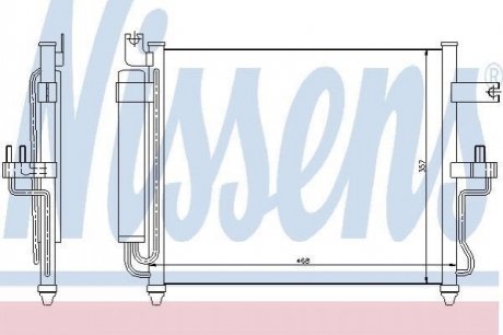 Конденсер кондиціонера NISSENS 94452 (фото 1)
