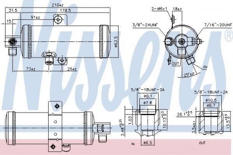 Осушувач кондиціонера NISSENS 95060 (фото 1)