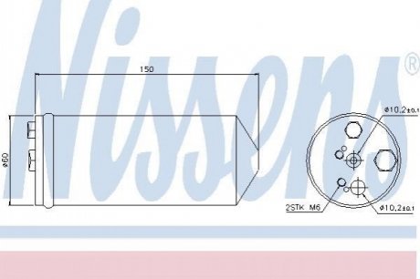 Осушувач кондиціонера NISSAN PRIMERA (P11, W11) (96-) (вир-во) NISSENS 95325 (фото 1)