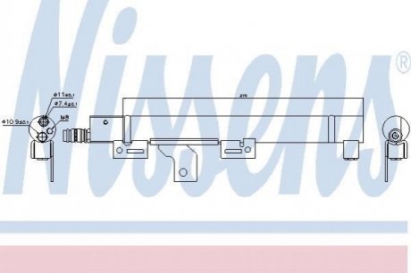 Осушувач,кондиціонер NISSENS 95492 (фото 1)