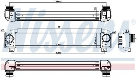 Интеркулер NISSENS 96091 (фото 1)