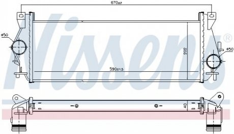 Інтеркулер NISSENS 96199 (фото 1)