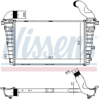 Интеркулер OPEL NISSENS 96461 (фото 1)