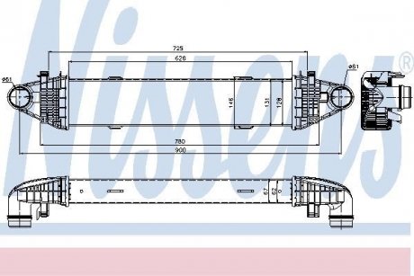 Інтеркулер NISSENS 96535 (фото 1)