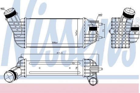 Інтеркулер NISSENS 96573 (фото 1)
