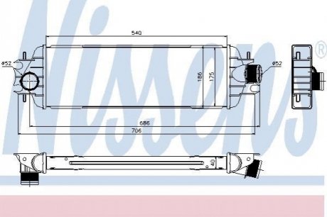 Интеркулер NISSENS 96775 (фото 1)