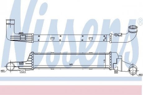 Интеркулер NISSENS 96861 (фото 1)