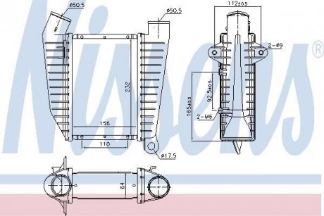 Інтеркулер NISSENS 96864 (фото 1)