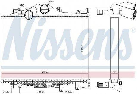 Интеркулер NISSENS 97038 (фото 1)