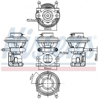 Клапан рециркуляціі ВГ (EGR) First Fit NISSENS 98226 (фото 1)