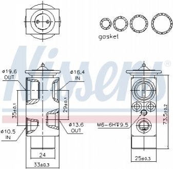 Клапан кондиціонера NISSENS 999358 (фото 1)